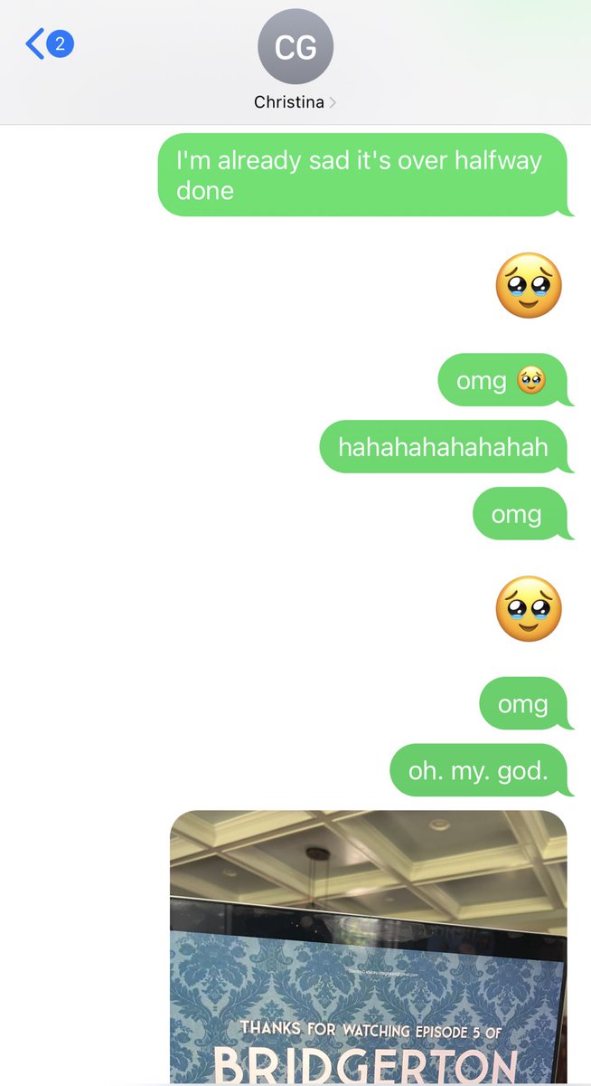 No spoilers here, but I did get to watch #Bridgerton ep 5 (!!!) earlier today and this was all I could manage to say throughout. Just, wow. I am simultaneously so looking forward to part 2 dropping tomorrow, but also so so so sad it’ll all be over soon 🥺 What. A. Ride. #Polin ♥️