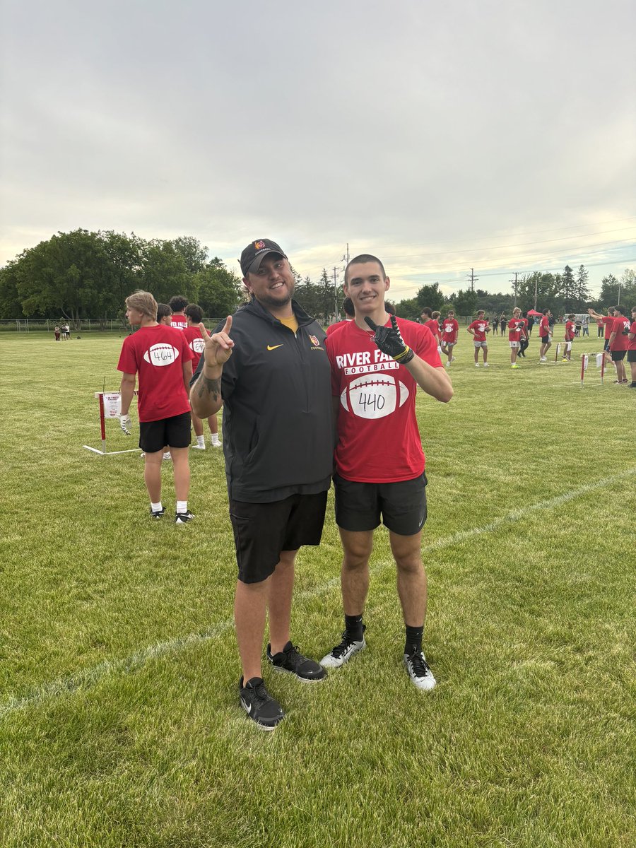 Had a great time at the UW-River Falls mega camp! After a great talk with <a href="/jakeiery42/">Jake Iery</a> I am blessed to receive my first Division ll offer to play at Northern State University!