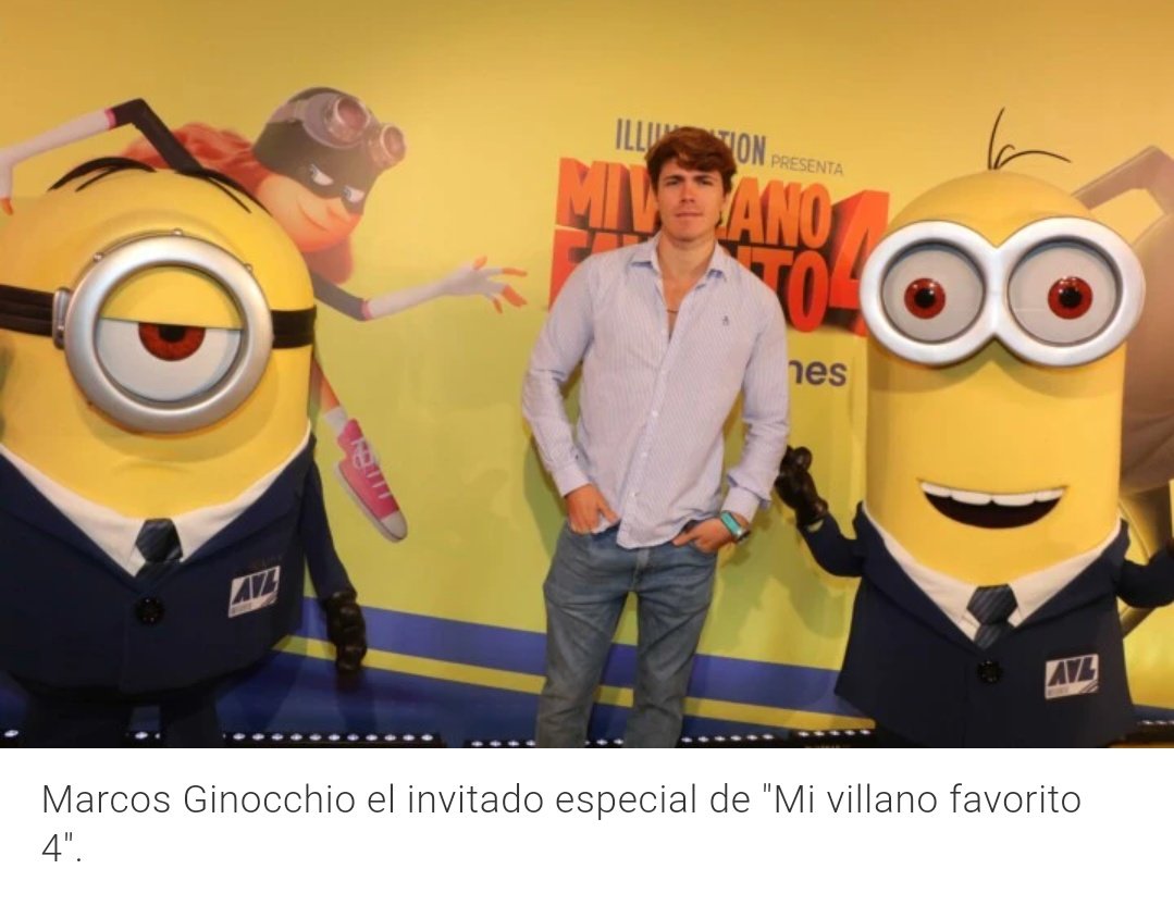 Marcos Ginocchio invitado especial