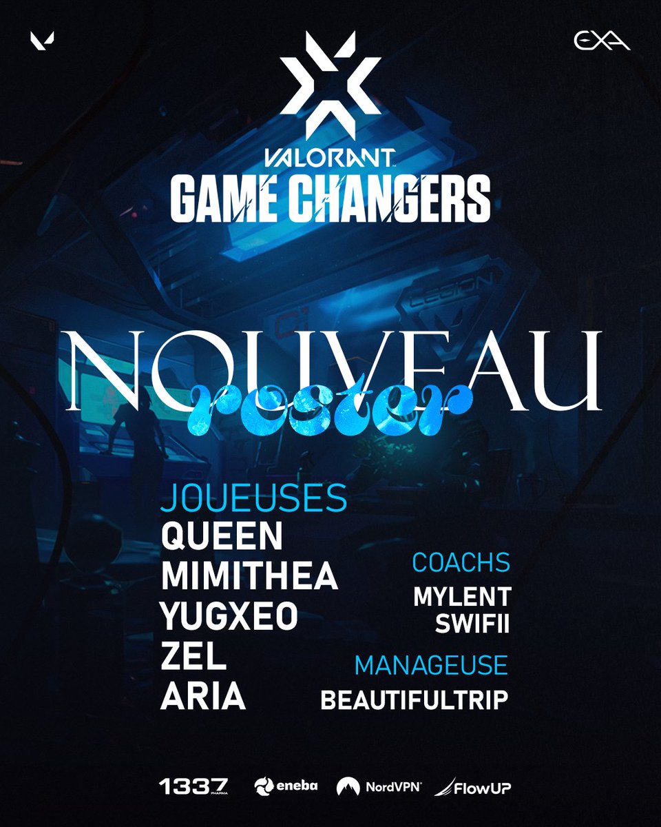 Exalty_FR's tweet photo. Elles arrivent pour illuminer la scène Valorant  🤩

Accueillez comme il se doit notre nouveau roster Valorant féminin !

🇫🇷 @MimiTheakawaii
🇫🇷 @YugXeo 
🇫🇷 @ma_demoi_Zel 
🇫🇷 @MgaEmma 
🇫🇷 @okqueen_vlr https://t.co/xM2dlCx06o