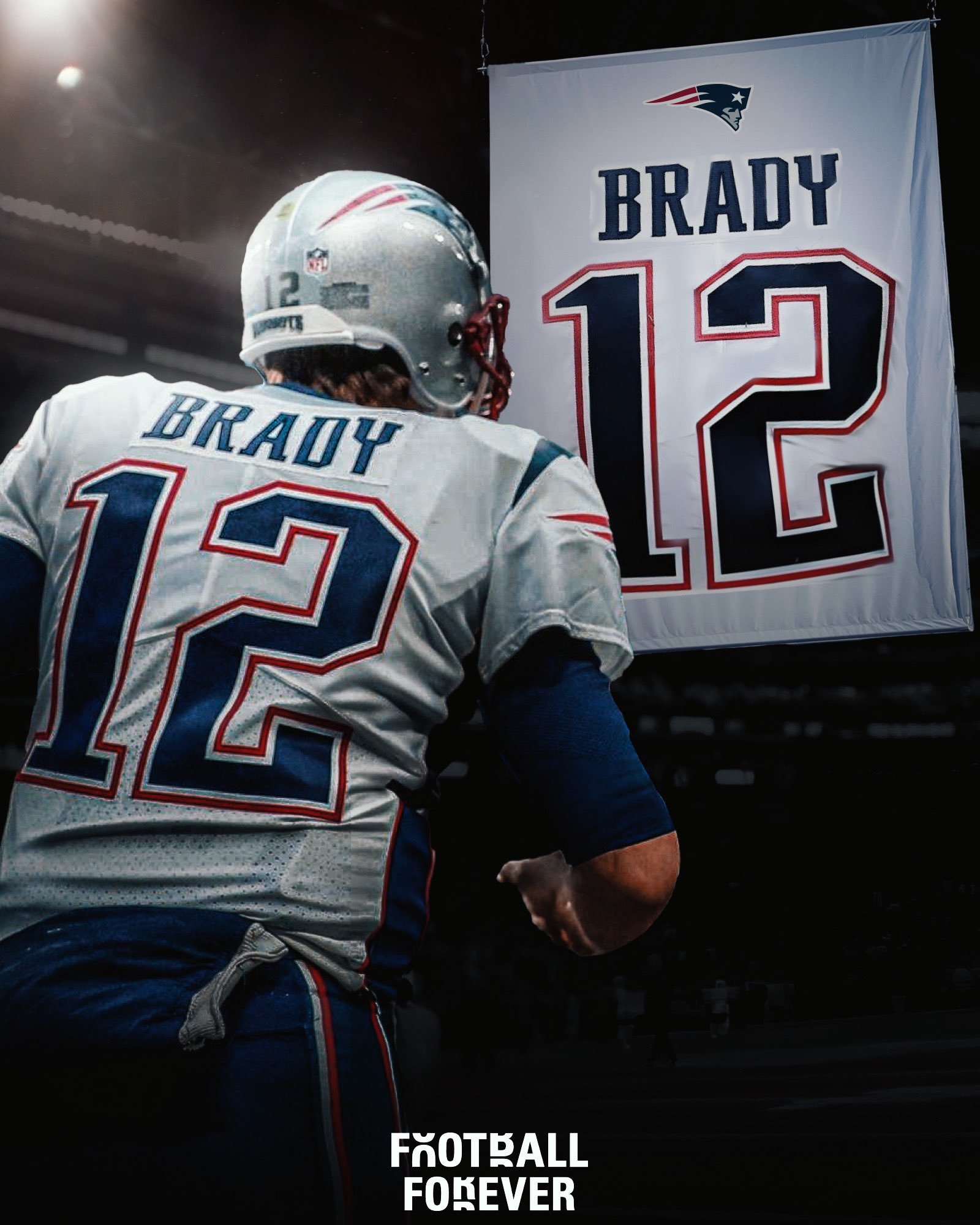 Football Forever on X The Patriots retired Tom Brady s 12 jersey. https t XJFTiHgm7T X