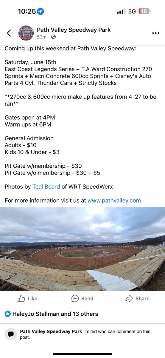 Path Valley Speedway (@pvspeedway) on Twitter photo 