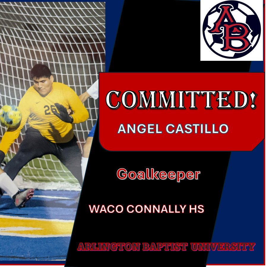 JeffCross171380's tweet photo. Patriot Soccer      
Welcomes Angel Castillo!    
A Premier Goalkeeper  from Waco Connally HS.    
Christ 1st!                   
  Patriot Family! https://t.co/tCBcrL70cM