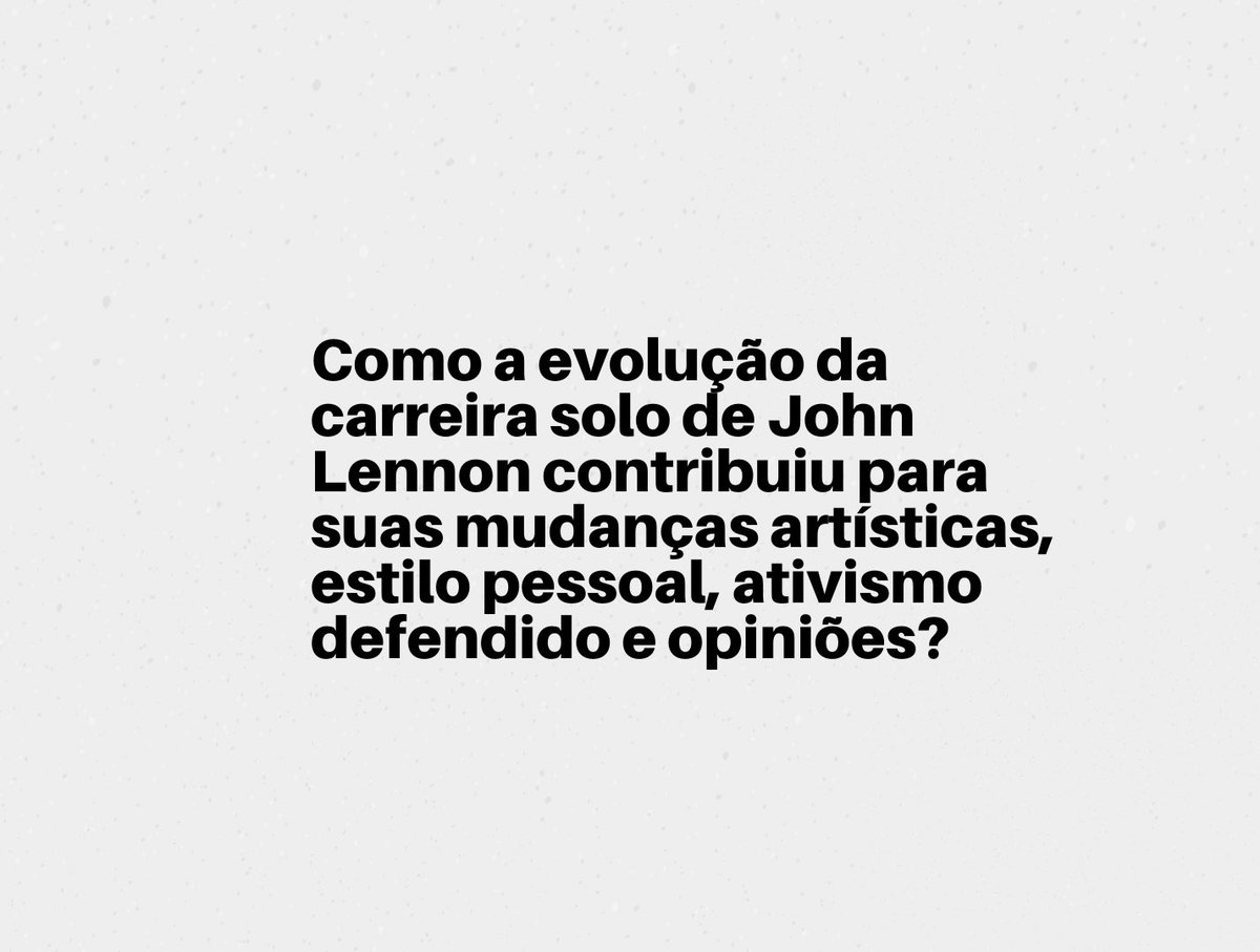 blogdoese's tweet photo. Como a evolução da carreira solo de John Lennon contribuiu para suas mudanças artísticas, estilo pessoal, ativismo defendido e opiniões? 

Segue o fio! https://t.co/RNhNp2V8zr