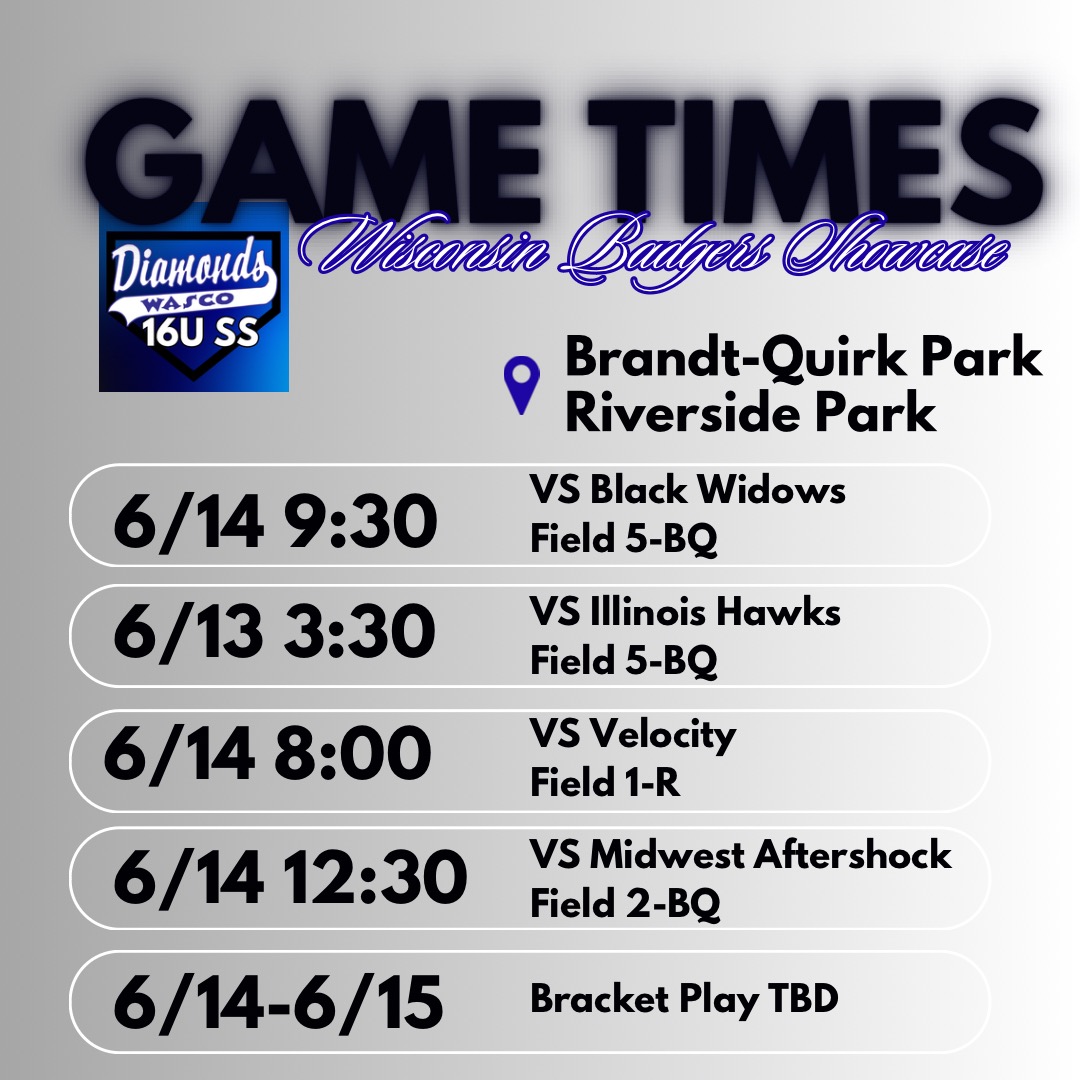 Badger Showcase here we come!!!