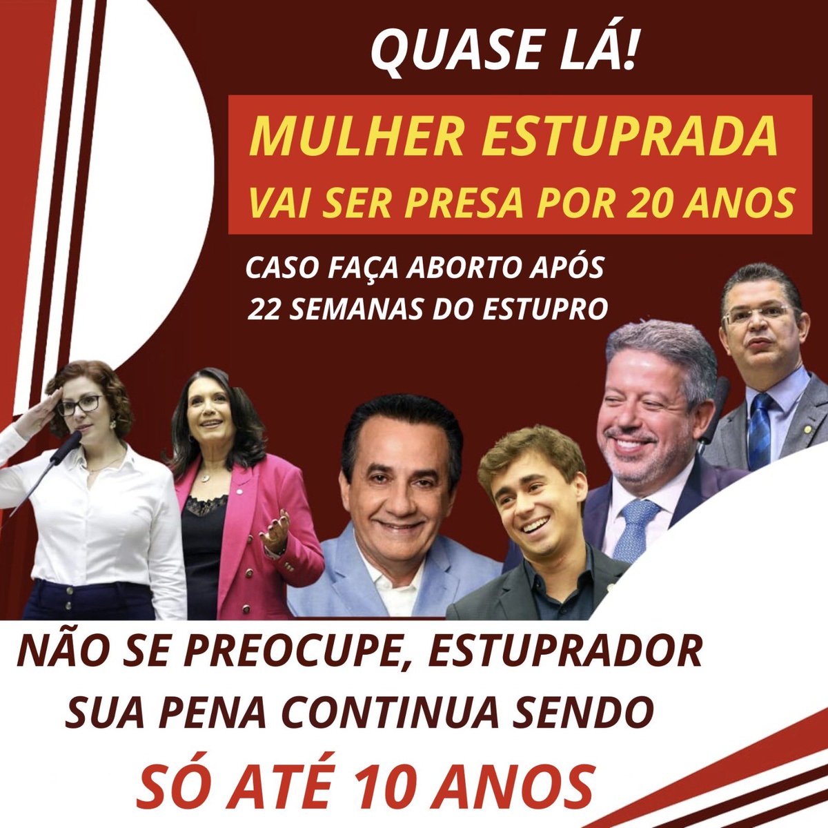 Bancada bolsonarista e evangélica apoiaram isso? Alguém surpreso?

FANDOMS CONTRA A PL 1904
PL DOS ESTUPRADORES