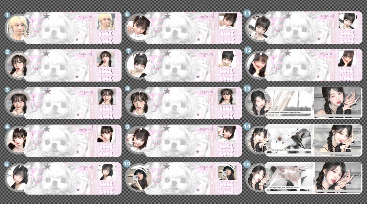 ⠀

CLEARANCE  SALE  LAYOUT  READY  STOCK  GG   .ᐟ 

•  3.OOO IDR  / each
•  no  re  text  ,  ava  png
•  winter  ,  sohee , rei , wonyoung

#zonauang  #zonaba

⠀