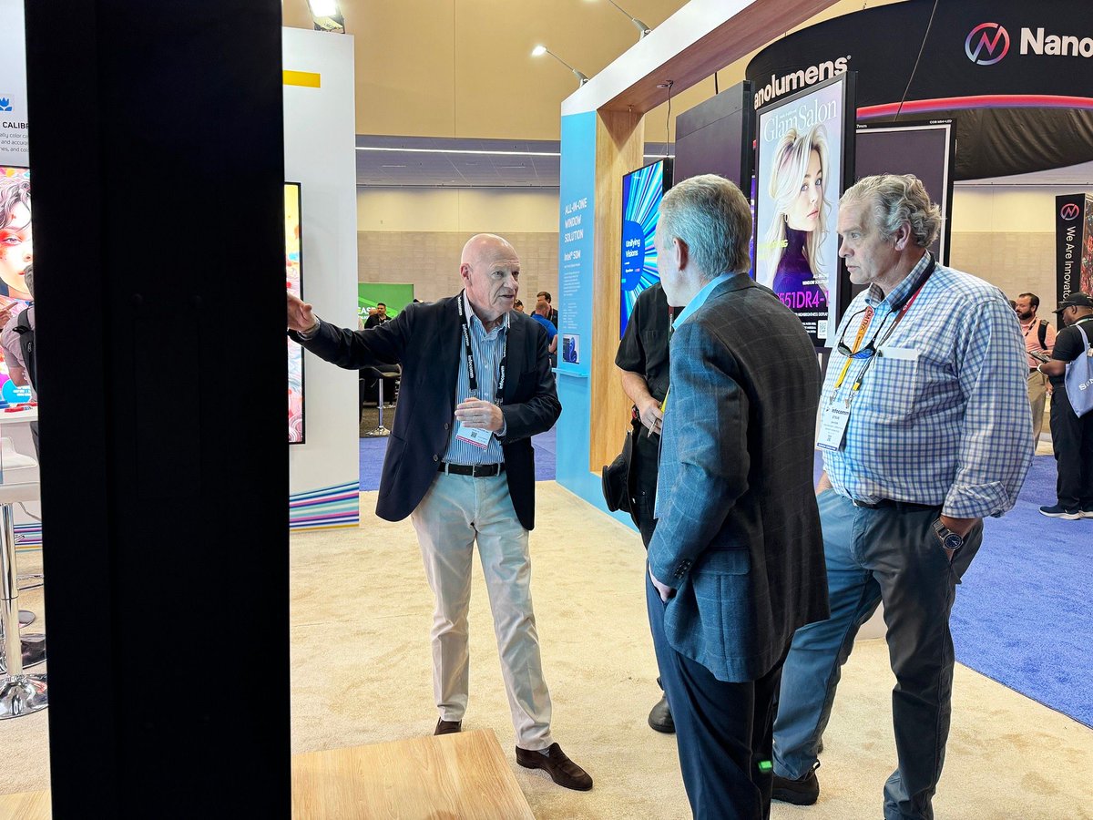 dynascan's tweet photo. 🎉 Exciting opening day at InfoComm today as DynaScan introduces innovative window displays, sunlight readable fine pitch LED displays and outdoor kiosks. Can't wait to see what's in store! Join us at booth W825 to experience what’s new! #Infocomm24 #DynaScan #AVTweeps https://t.co/okpDzcbOZB