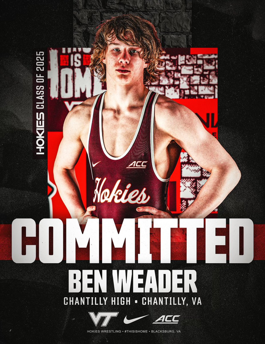 Congratulations to Ben Weader for his commitment to Virginia Tech. The raising senior is a VHSL State Champion, 16U All American, Beast of the East, and Powerade place winner.
