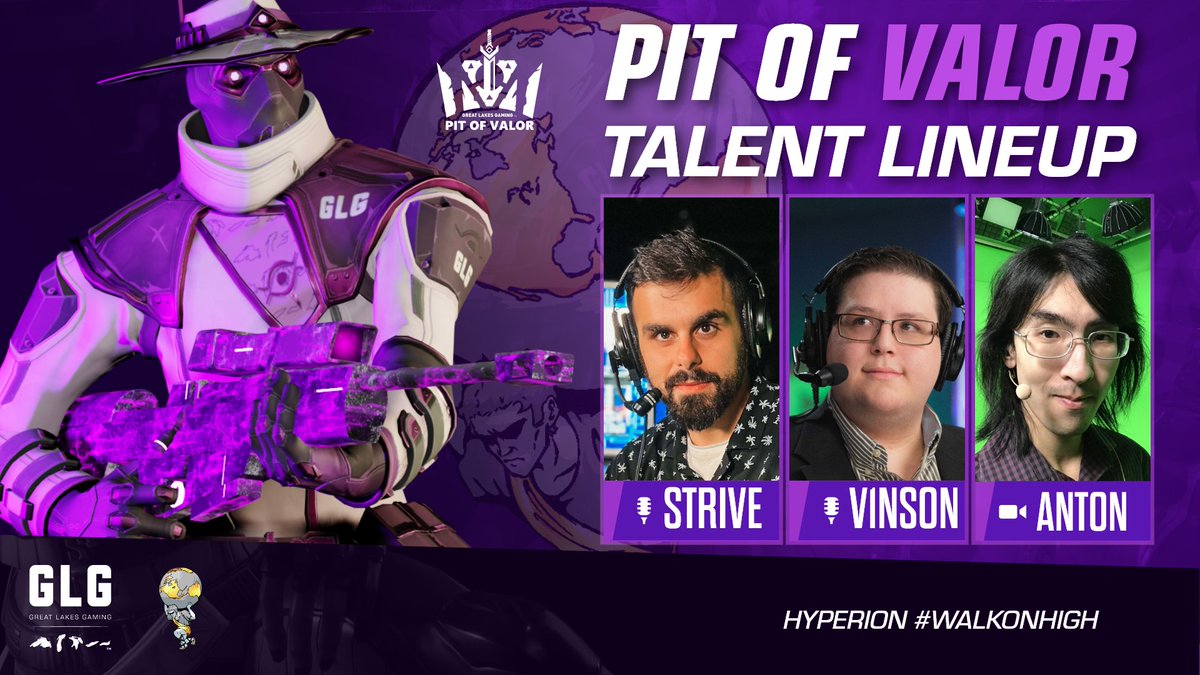 Our Pit of Valor broadcasts have been a bit quiet recently... 
So let's make some noise in the comments for this GOAT lineup👏👏👏

Casters: 
🎙️Strive- <a href="/strivecasts/">strive</a>🎙️
🎙️V1nson- <a href="/V1nsonCasts/">V1nsonCasts</a>🎙️

Observer:
📹Anton- <a href="/AntonLFG/">🎙 DailyAnton 🎥</a>

🔴Watch LIVE at 6:30 on twitch.tv/glgaminglounges
