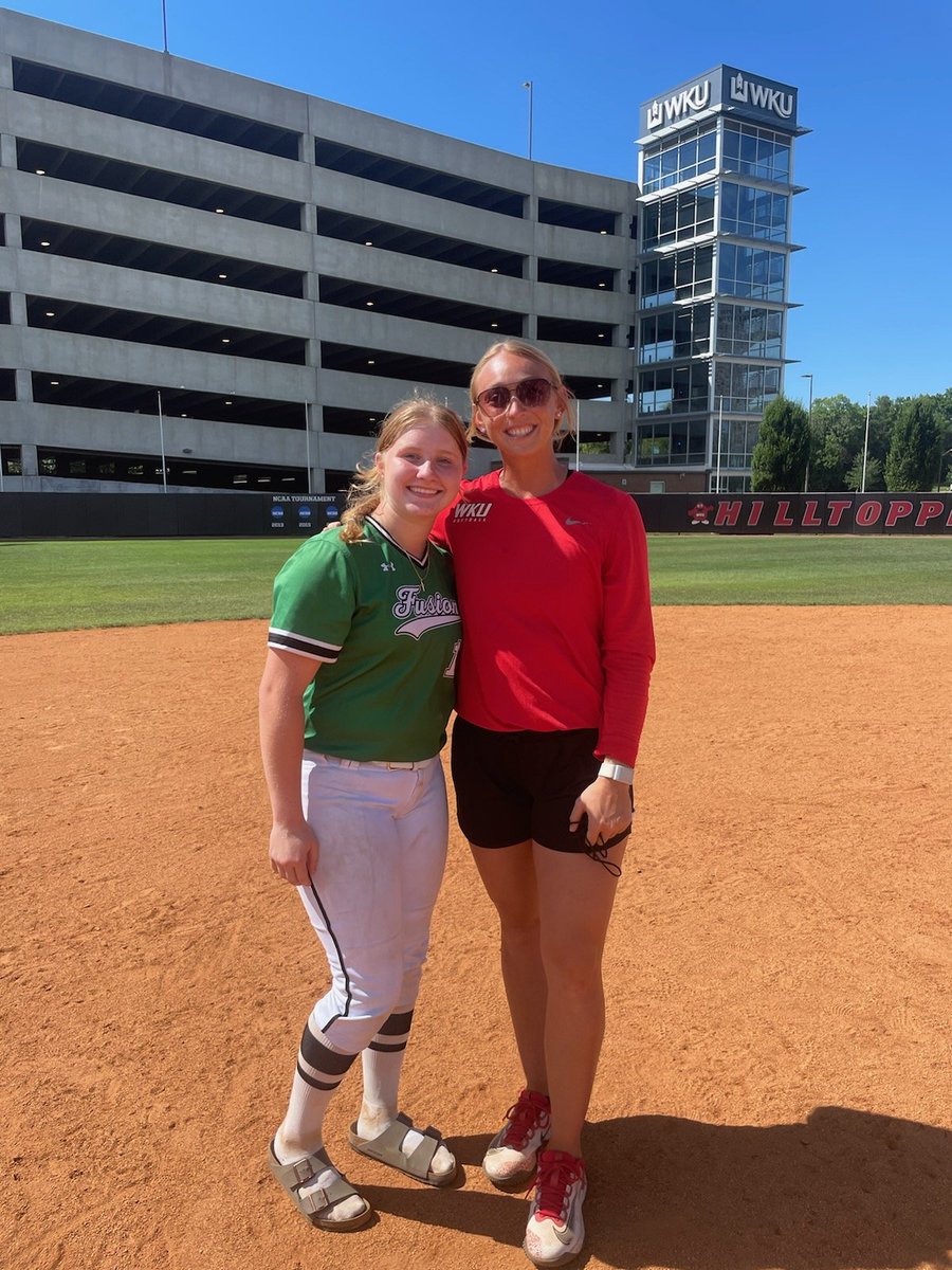 Thank you, Western Kentucky, for having me at your camp today. I can't wait to attend more camps! <a href="/WKUSoftball/">WKU Softball</a> <a href="/AmyLTudor/">Amy Tudor</a> <a href="/KaylaBixel/">Kayla Bixel</a> <a href="/CarmynGreenwood/">Carmyn Greenwood</a>