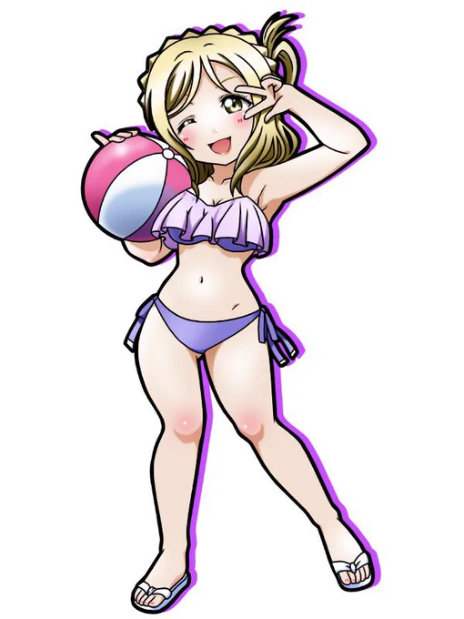おはようございます。今日も暑いのかな?と、言う事で本日お誕生日のマリーの水着姿を置いておきます。鞠莉ちゃんお誕生日おめでとうそれではお仕事行ってきます…#小原鞠莉生誕祭2024 
