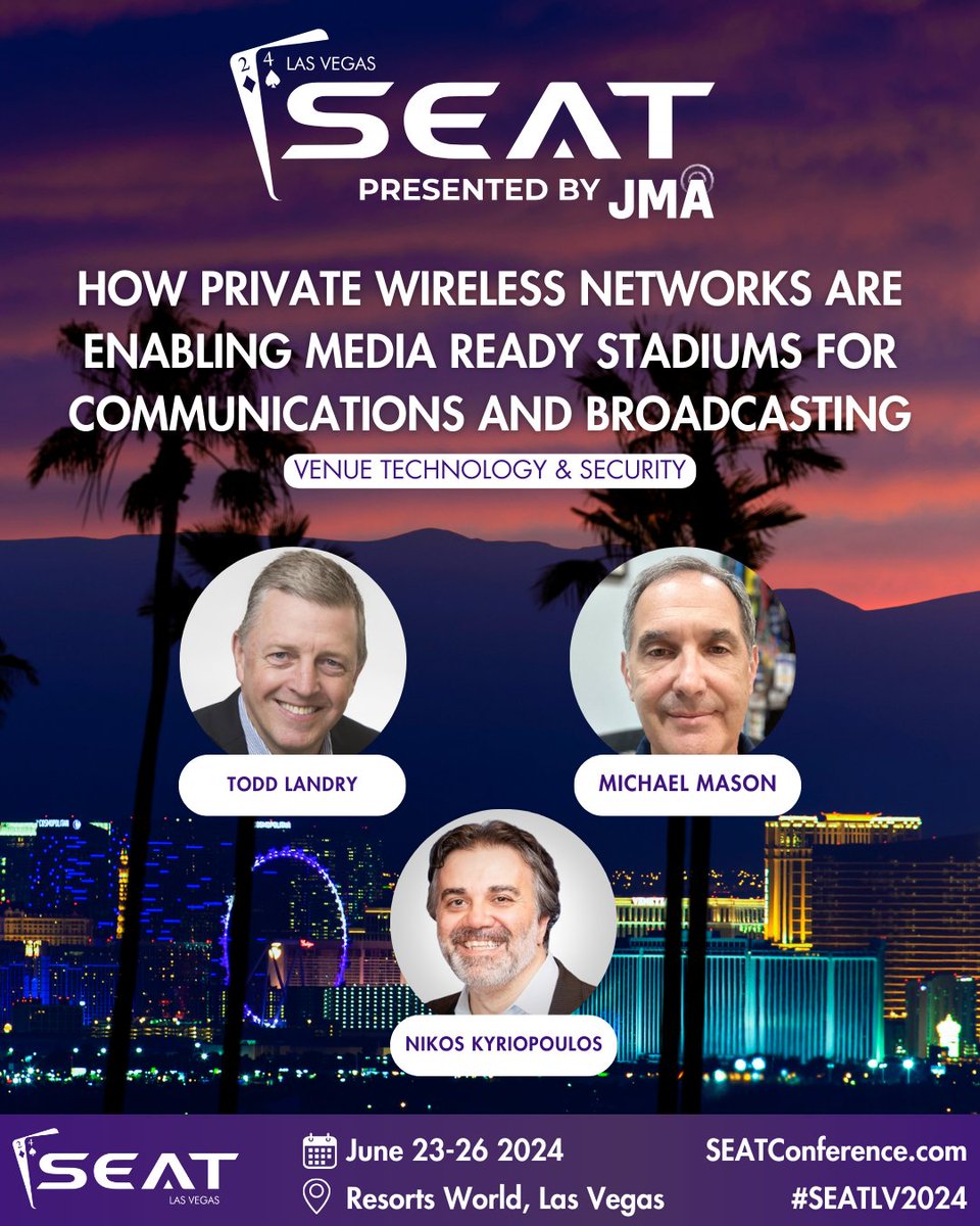 How Private Wireless Networks are enabling media ready stadiums for communications and broadcasting

Shape the future of sports and entertainment at #SEATLV2024. 

Sign up at SEATconference.com