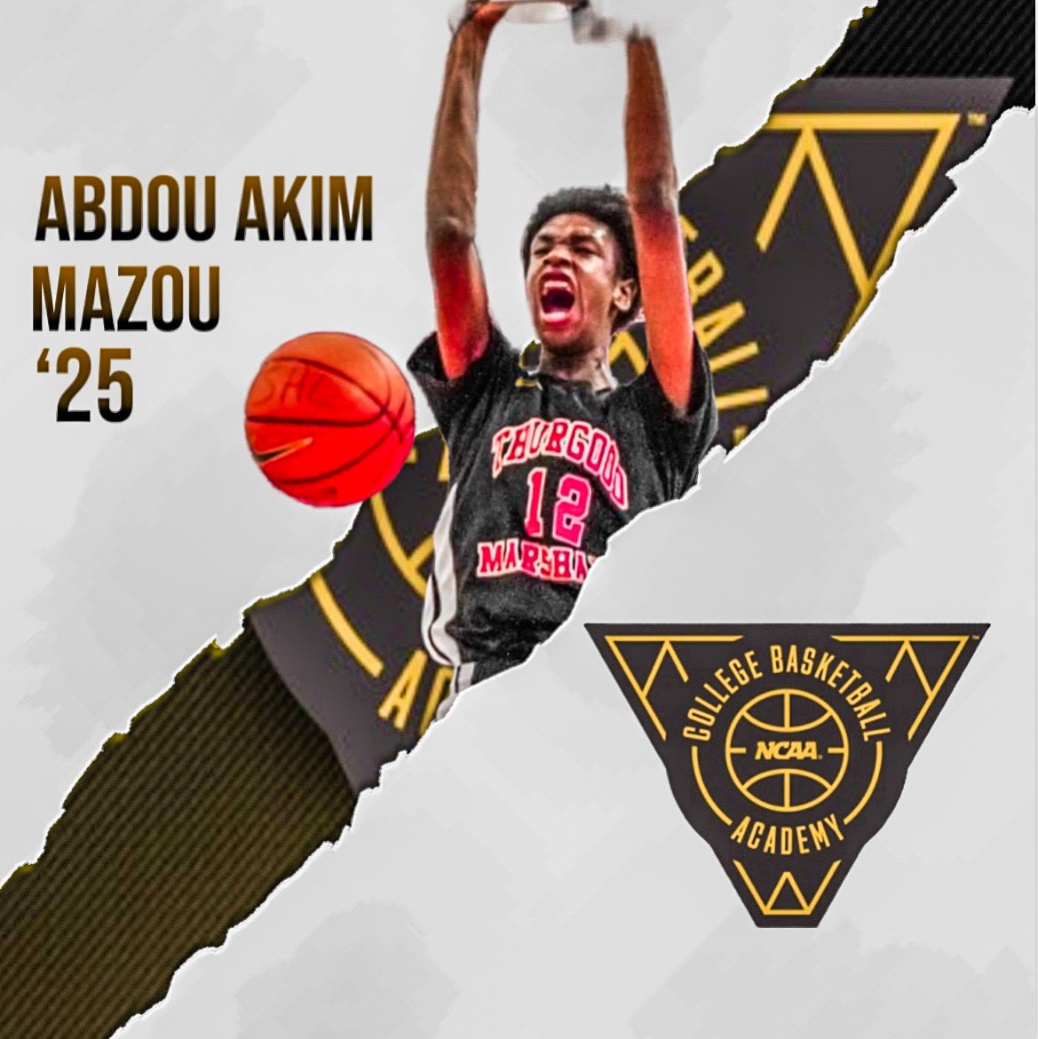 TMAPantherPride's tweet photo. Congratulations to Junior AbdouAkim Mazou Tahirou @akim_maz28 for being selected to the NCAA Basketball Academy July 23-25. Tremendous accomplishment, being one of the 180 selected out of 5700 nominees. #TMAPantherPride #NCAABasketball #NYC #Basketball #SlamHS #NYCPSAL https://t.co/Z5uLCHuzDG