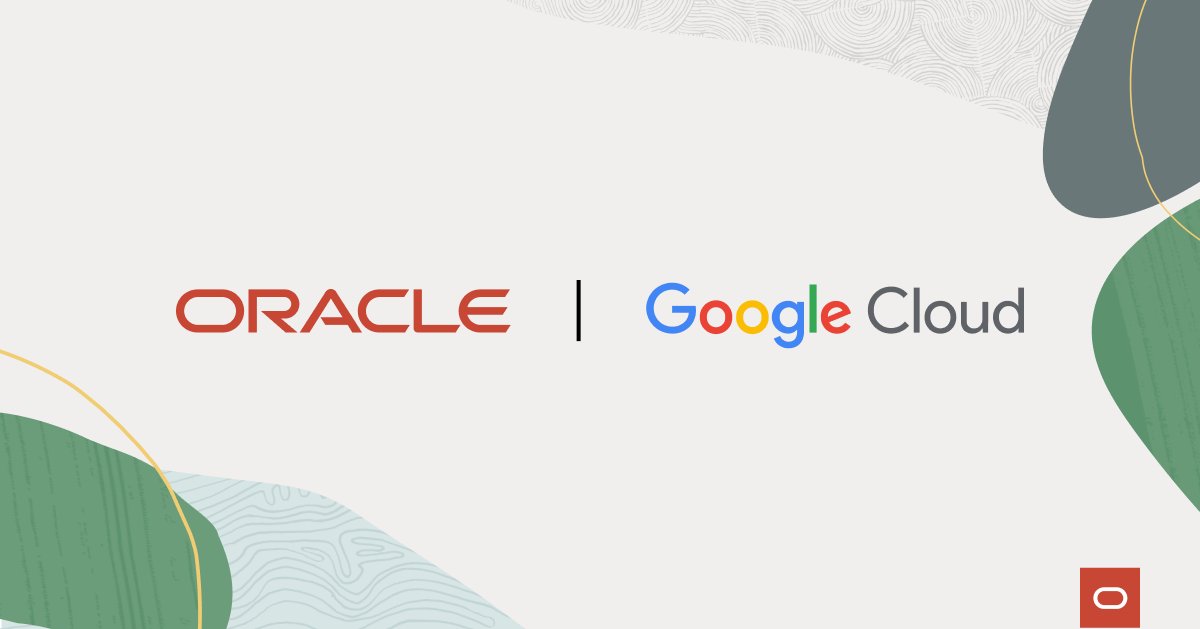 Gerome de GEA (@lgeromel) on Twitter photo We’ve partnered with <a href="/GoogleCloud/">Google Cloud</a> to change the game in multicloud! Learn about the new Oracle Database@Google Cloud and our 11 new cross-cloud interconnect regions: social.ora.cl/60145lPUI We’ve partnered with <a href="/GoogleCloud/">Google Cloud</a> to change the game in multicloud! Learn about the new Oracle Database@Google Cloud and our 11 new cross-cloud interconnect regions: social.ora.cl/60145lPUI