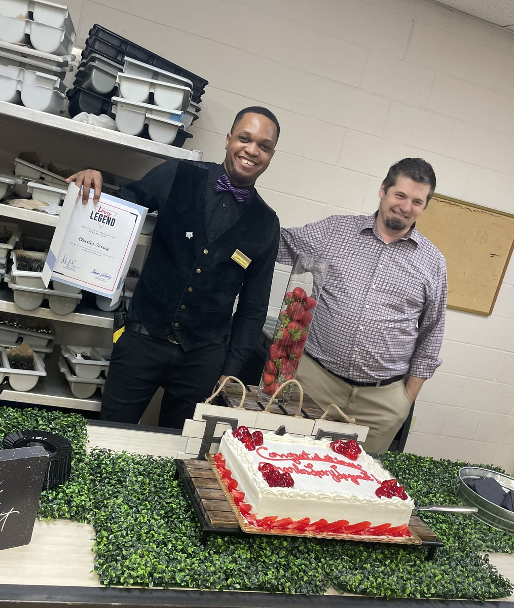 We want to Congratulate 🏆Charles, one of Levy’s Banquet Captains  for receiving the Levy Legend Award, for Always going above and beyond, to take care of our clients!  #levyrestaurants #AboveandBeyond #banquetevents #foodservice Levy