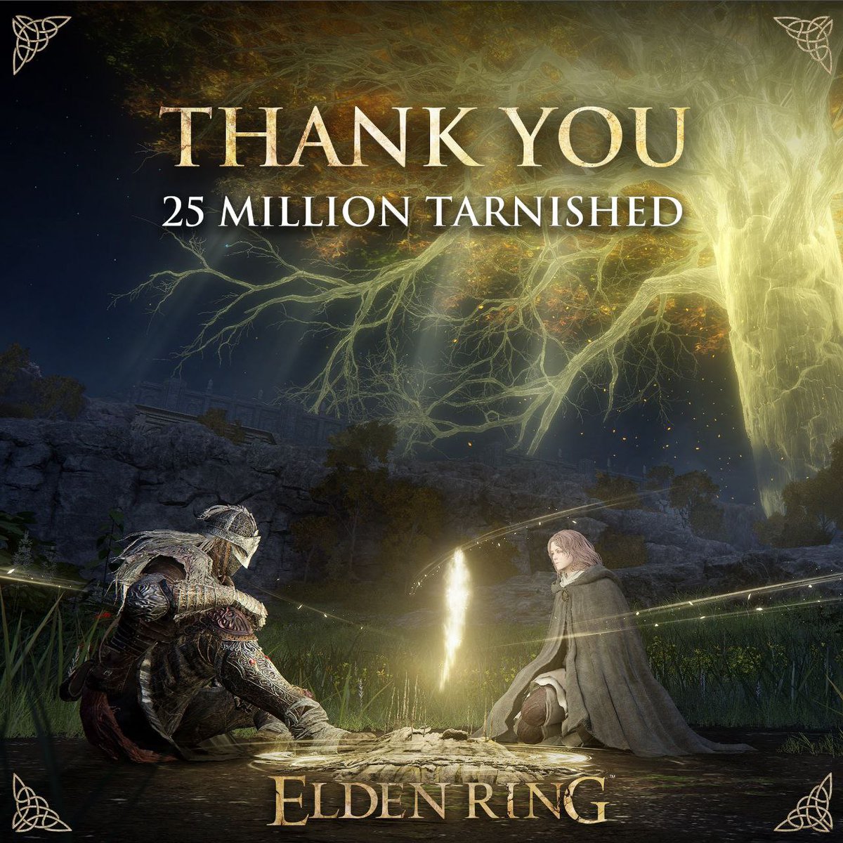 Zubanych_Igor's tweet photo. Elden Ring – 25 million copies sold.
Seems like playing this game isn't that hard.😅
#EldenRing #25MillionCopies #GamingMilestone #VideoGames #FromSoftware #GameSales #RPG #GamerCommunity #GamingAchievement #NotSoHard https://t.co/HrKUEvycke