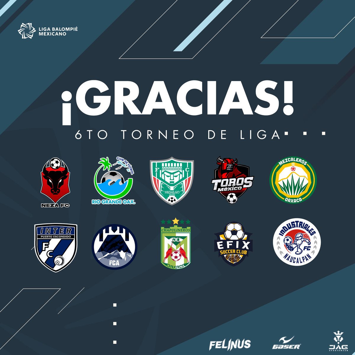 Queremos expresar nuestro más sincero agradecimiento por haber participado en el 6to Torneo de Liga. 🙌⚽ Gracias a su esfuerzo, dedicación y espíritu deportivo, logramos hacer de este evento un verdadero éxito. 🎉

#Agradecimiento #6toTorneoDeLiga #Balompié #Deporte #Comunidad