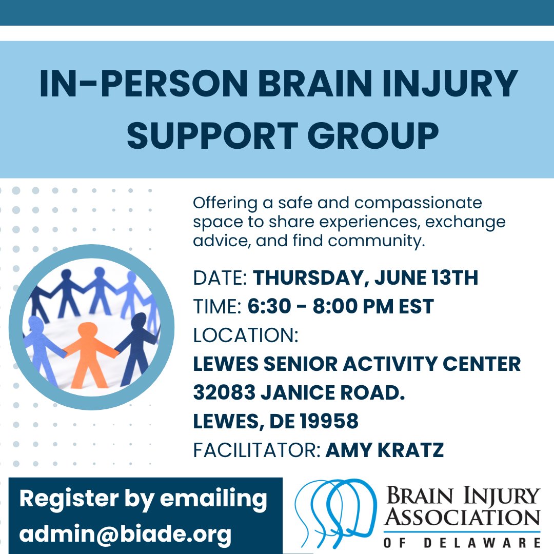 BIADE's tweet image. Looking for support and community? Come join our in-person Survivor &amp;amp; Caregiver Support Group in Lewes! 🌟