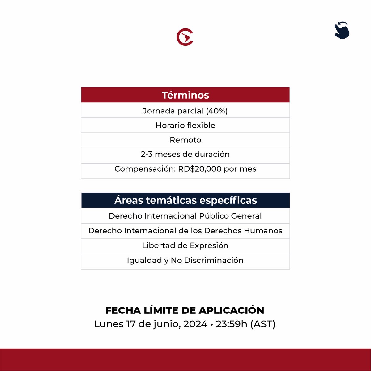 coladicrd's tweet image. Nos llena de alegría dar inicio a la primera convocatoria de nuestro programa de mentoría y desarrollo profesional (M&amp;amp;DP). 

Fecha límite de aplicación: lunes 17 de junio de 2024 a las 11:59P.M. Para más inf:  vía correo a infocoladic@gmail.com