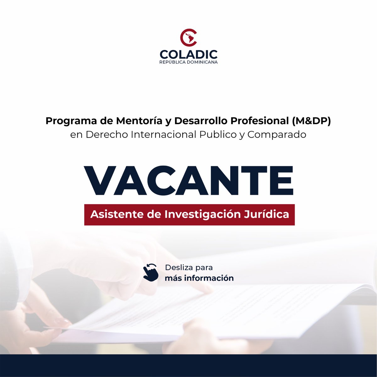 coladicrd's tweet image. Nos llena de alegría dar inicio a la primera convocatoria de nuestro programa de mentoría y desarrollo profesional (M&amp;amp;DP). 

Fecha límite de aplicación: lunes 17 de junio de 2024 a las 11:59P.M. Para más inf:  vía correo a infocoladic@gmail.com