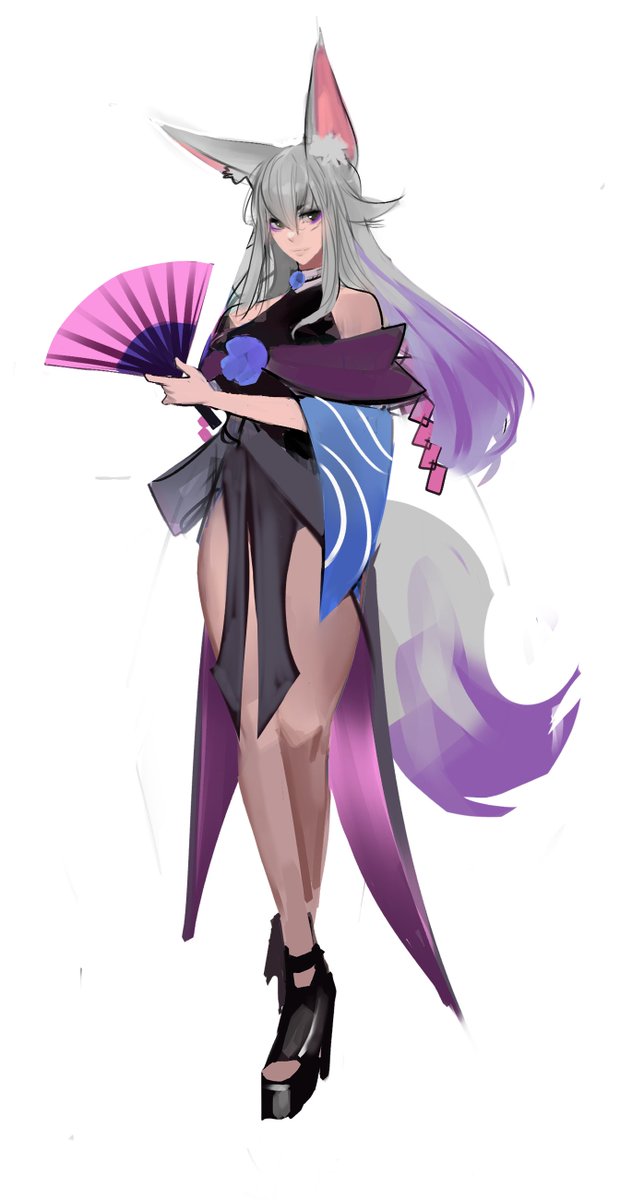 wip #fox #girl #commission #sketch #fyp