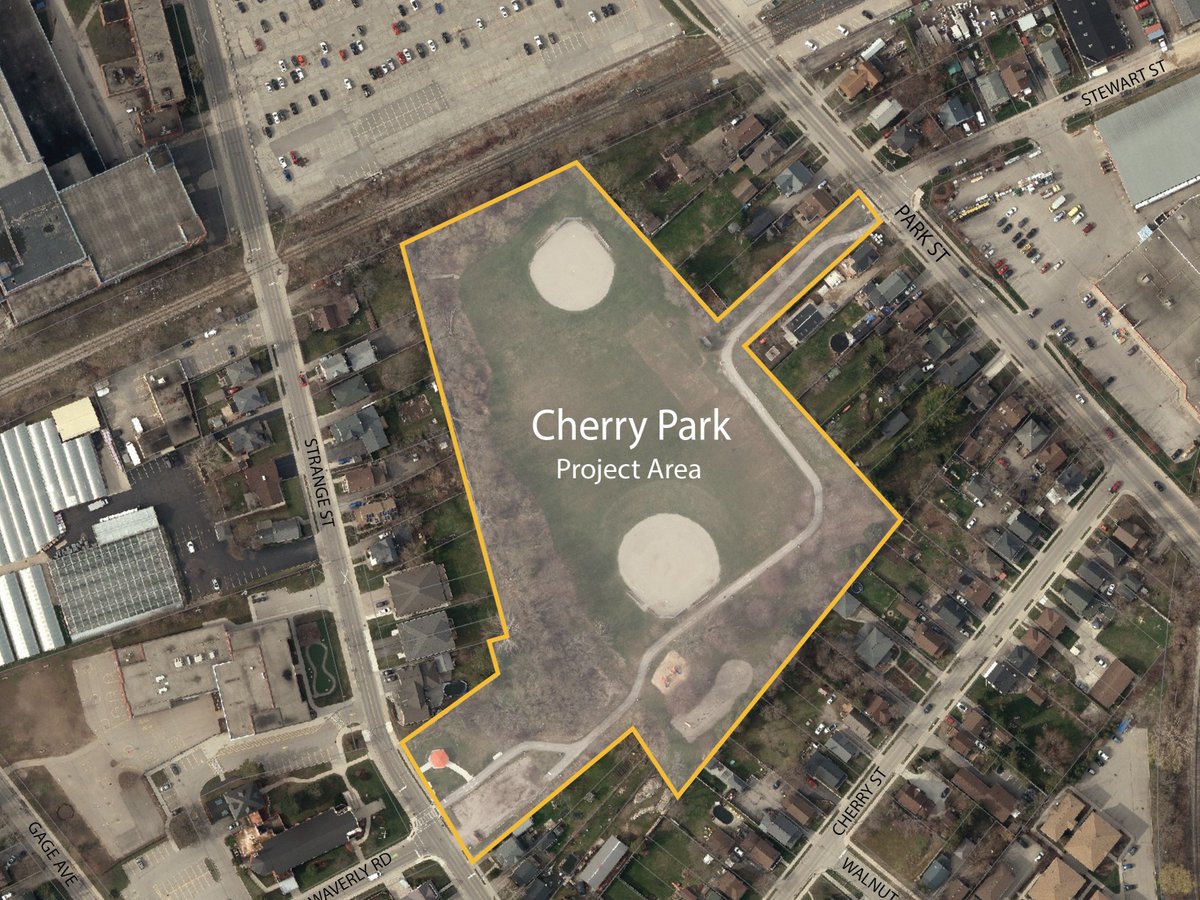 CityKitchener's tweet photo. 🍒✨ Exciting News! Help shape the future of Cherry Park! 🌟 

Join our Virtual Open House from June 6 - July 18. Share your thoughts at: https://t.co/m6z1gdS6S7. 

Let's create something amazing together! 💬 https://t.co/j40ExwgHlv
