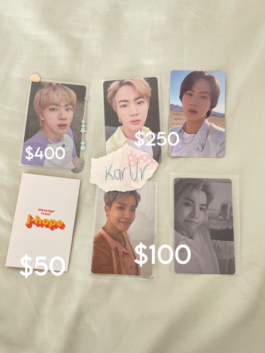 dosisofjm's tweet photo. amistades estoy vendiendo estas PCs pls si me ayudan con rt (solo mexico) 

#armycollection #btscollector #sellbts https://t.co/JXv5duUoZP