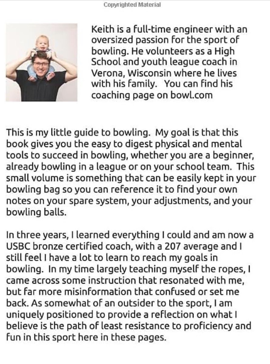 keith_dona's tweet photo. As many of you know, now a middle aged Wisconsin resident, I have entered my bowling era. I set out to write down my thoughts on how to easily gain proficiency in the sport for the kids on my High School team and friends and it turned into self-publishing on Amazon. https://t.co/zkeuoXr6pn