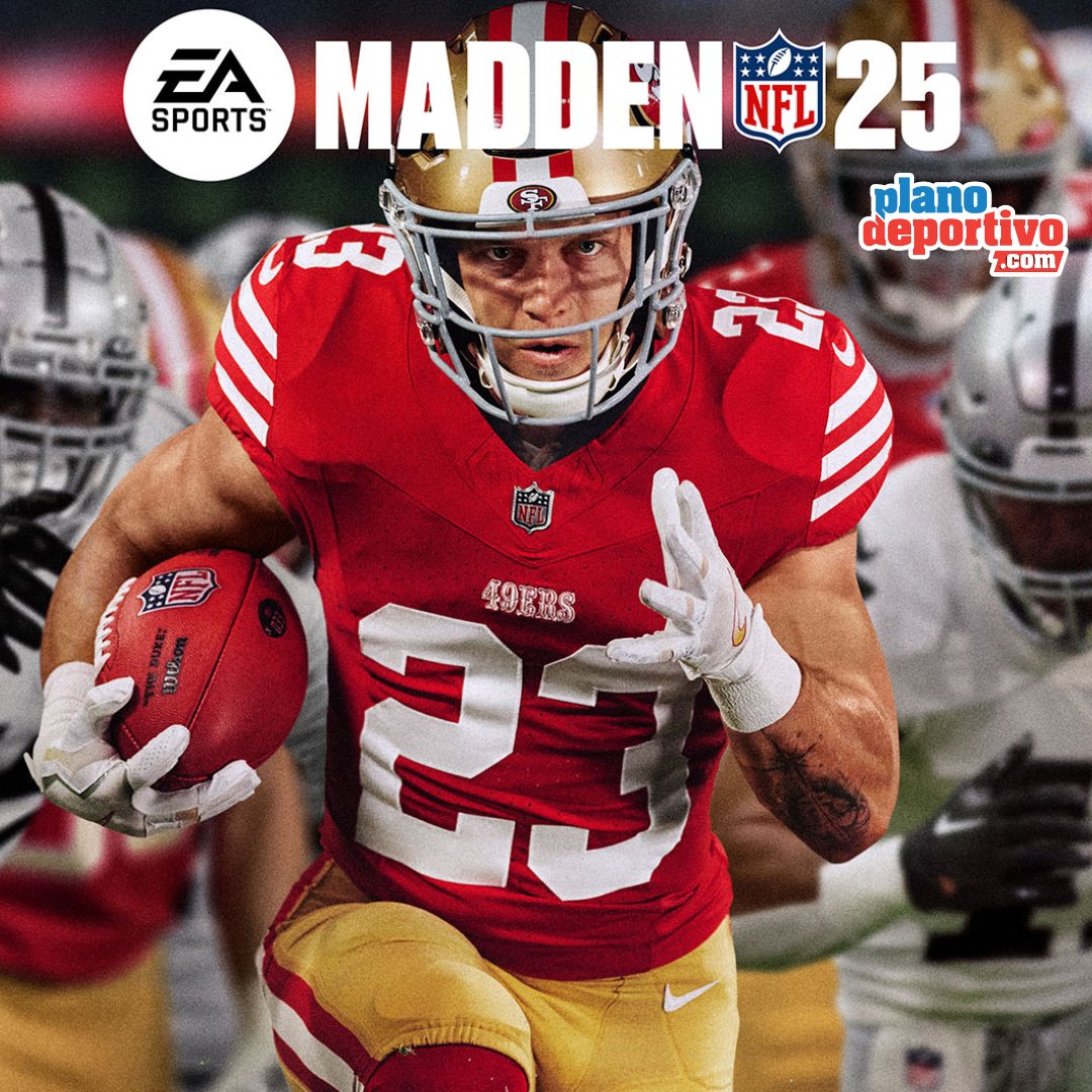 PlanoDeportivo's tweet image. ¡Para los amantes de la NFL y los videojuegos 🏈🎮! Christian McCaffrey será la portada la de EA Sports Madden 2025: tinyurl.com/bdejpzry

#ChristianMcCaffrey #MaddenNFL25