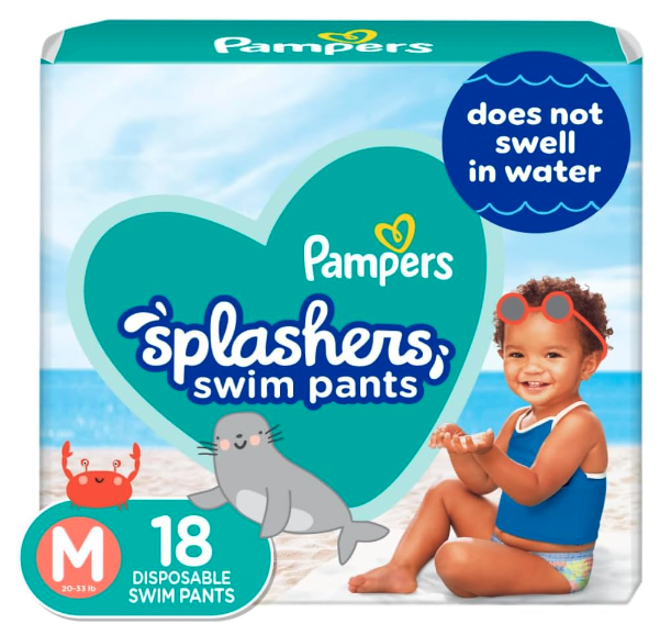 Pampers Splashers Swim Diapers all options have a $2 clickable right now! amzn.to/4aZBt5J