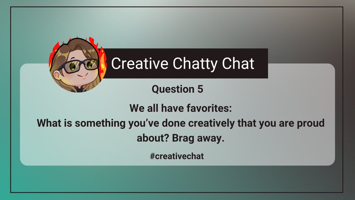 Rippalorian's tweet photo. #creativechat https://t.co/elBrlgfmte