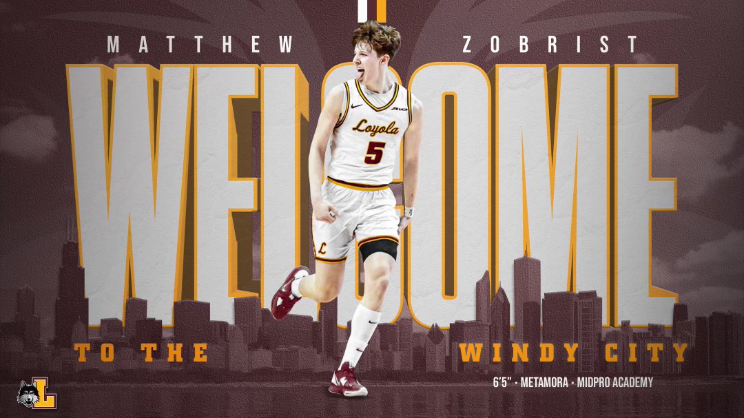 Matthew Zobrist (@matthew_zobrist) on Twitter photo Blessed to receive an offer from Loyola Chicago University. Thank you <a href="/CoachDrewLU/">Drew Valentine</a> for this opportunity! Blessed to receive an offer from Loyola Chicago University. Thank you <a href="/CoachDrewLU/">Drew Valentine</a> for this opportunity!