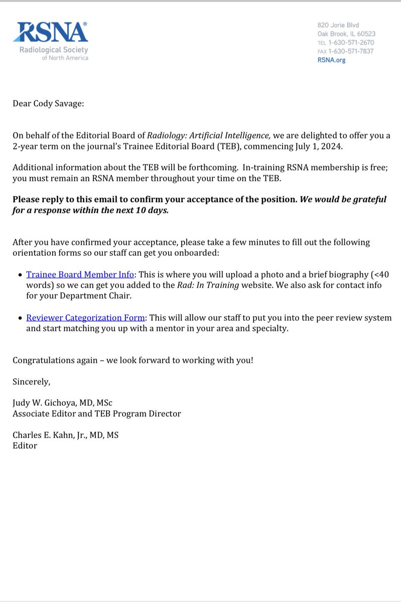 Cody Savage (@codysavrad) on Twitter photo Very honored and grateful to join the <a href="/Radiology_AI/">Radiology: Artificial Intelligence</a> #TEB team! Big shoutout to all my mentors that helped make this possible. Andrew, Steve, <a href="/sohn522/">Jae Ho Sohn, MD, MS</a> <a href="/PaulYiMD/">Paul Yi</a> <a href="/flo_doo/">Flo Doo, MD</a> Very honored and grateful to join the <a href="/Radiology_AI/">Radiology: Artificial Intelligence</a> #TEB team! Big shoutout to all my mentors that helped make this possible. Andrew, Steve, <a href="/sohn522/">Jae Ho Sohn, MD, MS</a> <a href="/PaulYiMD/">Paul Yi</a> <a href="/flo_doo/">Flo Doo, MD</a>