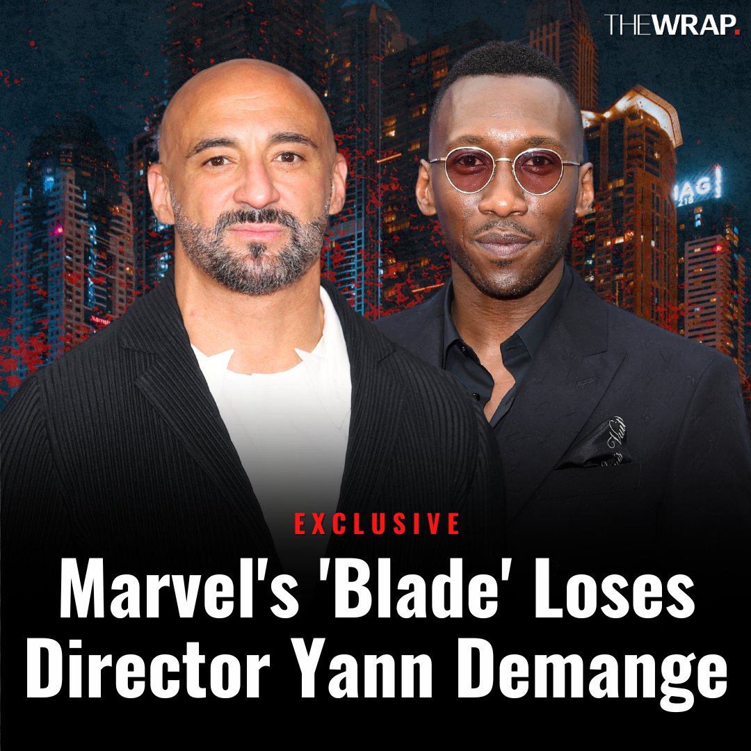 TheWrap's tweet image. Yann Demange is no longer directing Marvel Studios “Blade,” The Wrap has exclusively learned.

Read more: thewrap.com/marvel-blade-d…