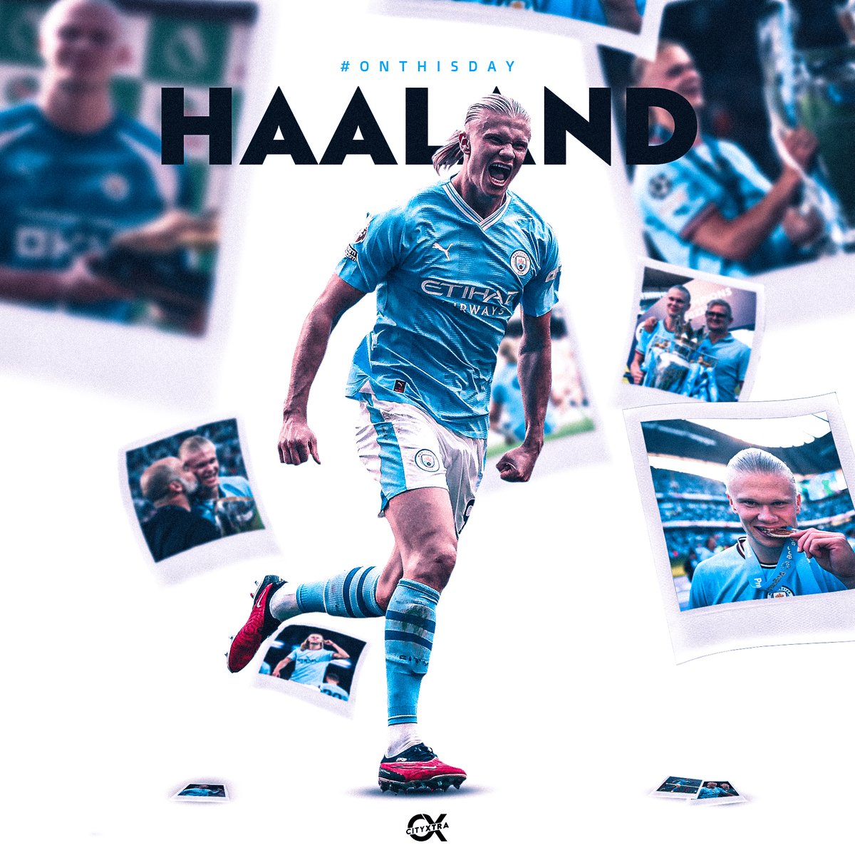 #OnThisDay: #ManCity signed <a href="/ErlingHaaland/">Erling Haaland</a> [2022]

🔵 98 Apps
⚽️ 90 Goals
🅰️ 15 Assists
🏆 Premier League [x2]
🏆 UEFA Champions League [x1]
🏆 FIFA Club World Cup [x1]
🏆 UEFA Super Cup [x1]
🏆 FA Cup [x1]
🏅 <a href="/PFA/">PFA</a> Premier League Fans' Player of the Month [x3]
🏅 Gullballen [x2]