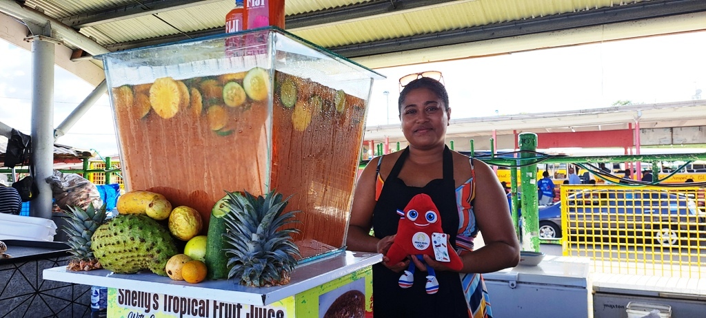 The Olympic Phryge, the 2024 Olympic Games mascot, which is draped in blue, white and red (the colors of France's flag), is based on the shape and form of the traditional Phrygian red cloth cap.
The Mascot making its round at the Suva Market.
#TeamFiji #InspireFiji #Paris2024