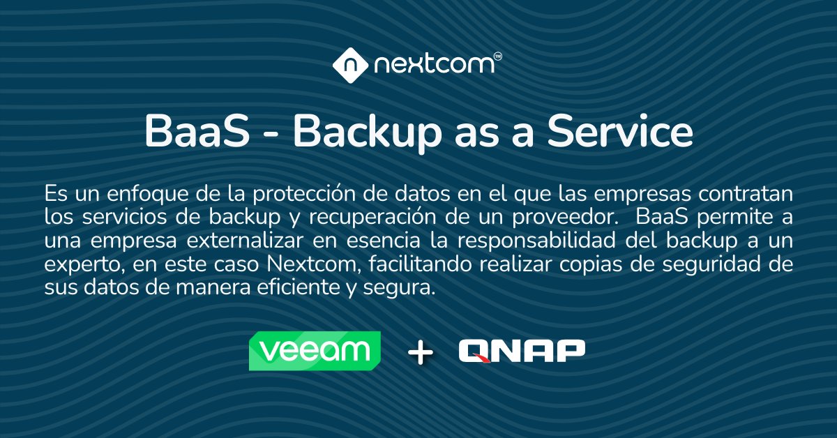 nextcomsystems's tweet photo. ¿Te preguntas qué es #BaaS (Backup as a Service)? Aquí te lo explicamos👆🏼 En #Nextcom, en conjunto con #QNAP y #Veeam, te ofrecemos este servicio esencial para tu plan de recuperación ante desastres.
Contáctanos ➡️ https://t.co/AaeNo10BOh
#BackupAsAService #DisasterRecovery https://t.co/Wo1MBzPA4H