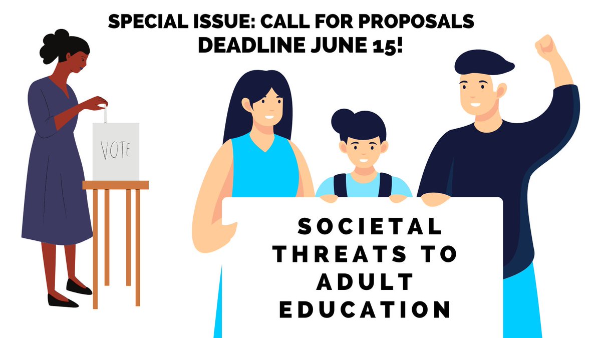 ALJournal1's tweet image. The @ALJournal editors are soliciting manuscript proposals for a Special Issue related to Societal Threats to Adult Education. Call for Proposals Deadline June 15! To learn more, bit.ly/4bVnaAh