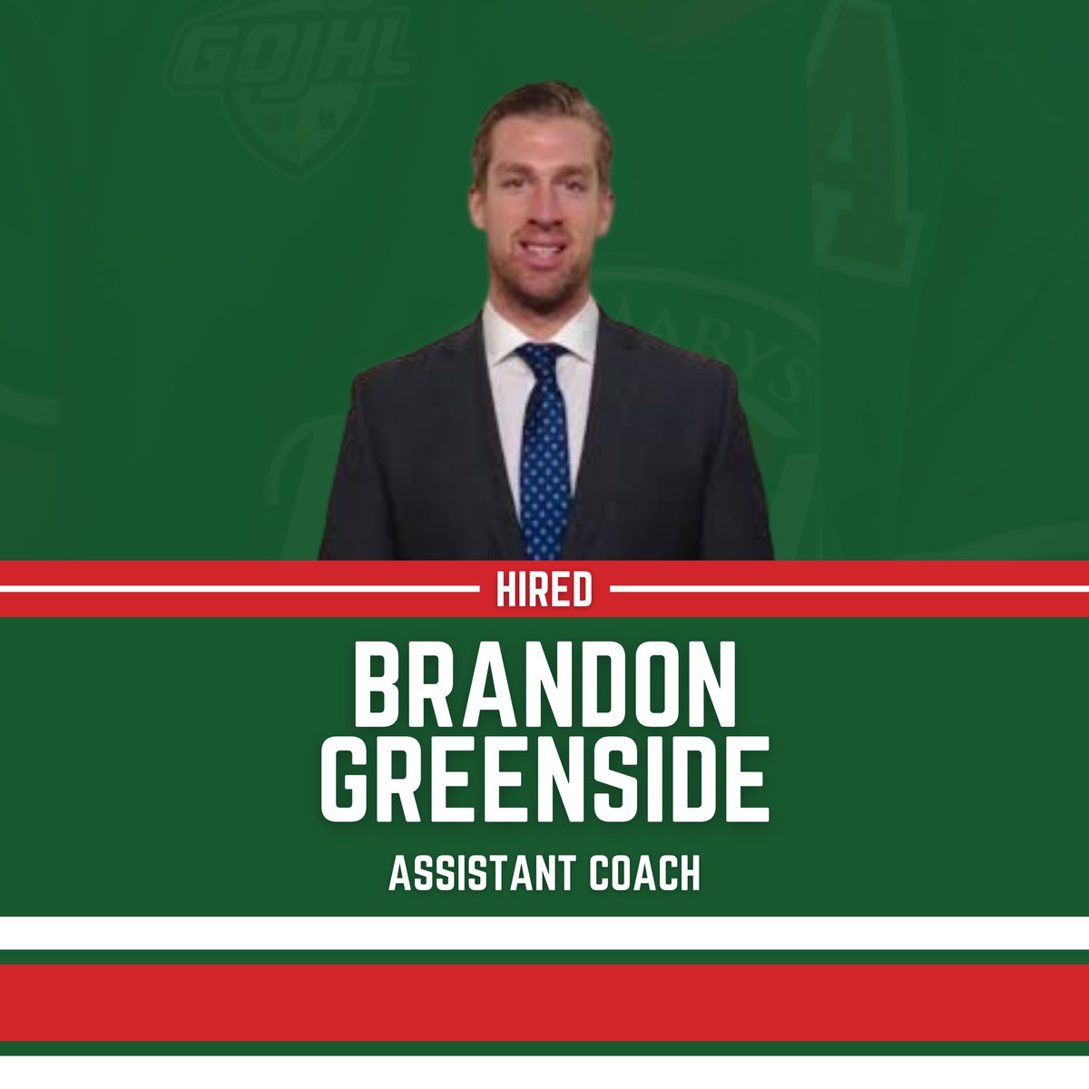 HIRED - Welcome new Assistant Coach, Brandon Greenside! For more on Greenside, follow the link - shorturl.at/wuSBV @GOJHL <a href="/519sportsonline/">519 Sports Online</a>