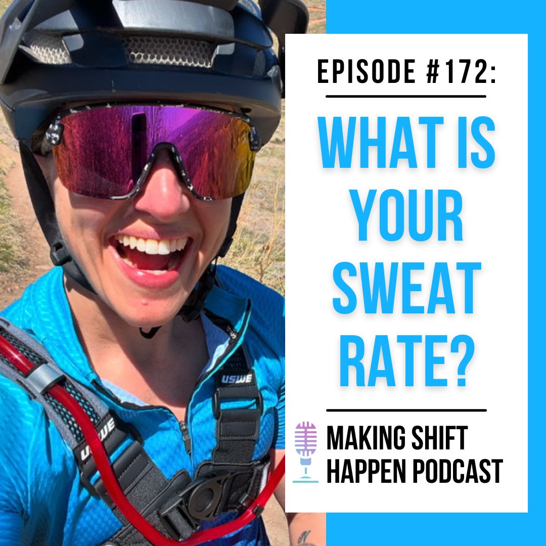 shiftyourselfup's tweet photo. 🚨New podcast episode!🚨 

Determining your sweat rate is a great first step towards formulating a hydration and nutrition plan for you on race day or days you have a more endurance-style or longer ride.🚵‍♀️

🎧Spotify, Apple, and wherever you listen to your podcasts https://t.co/vwZoNDX1kA