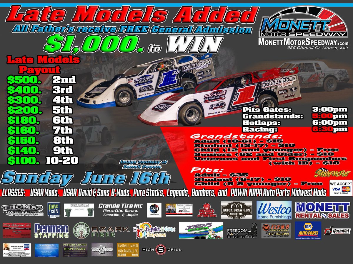 Fathers get in free Sunday!!