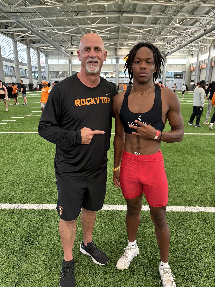Had an Amazing camp today <a href="/Vol_Football/">Tennessee Football</a> 1% better 🔥Thanks for the teaching points <a href="/Coach_Nez_/">Willie Martinez</a> <a href="/coachjoshheupel/">Josh Heupel</a> <a href="/VolFBRecruiting/">Tennessee Football Recruiting</a> <a href="/Vols_News/">Tennessee Vols News</a> <a href="/ChandlerTygard/">𝘾𝙝𝙖𝙣𝙙𝙡𝙚𝙧 𝙏𝙮𝙜𝙖𝙧𝙙</a> <a href="/VolBeast21/">Gerald Riggs Jr</a> <a href="/CoachTManes/">tyler_manes</a>