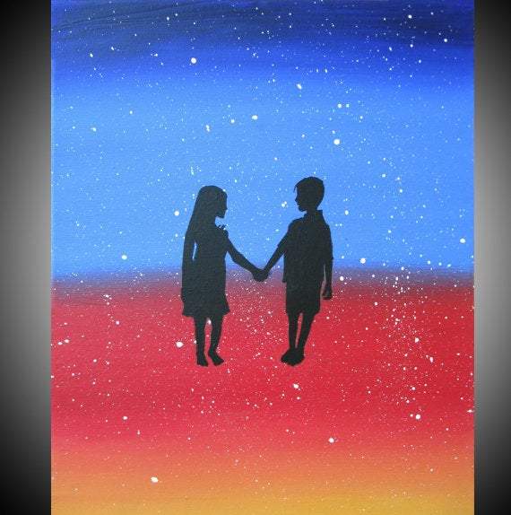 wrightsonarts's tweet image. Abstract painting canvas wall art romantic gift room decor mixed media paintings on modern living housewarming original gift modern 9x12" tuppu.net/5fa29797  #Home_decor