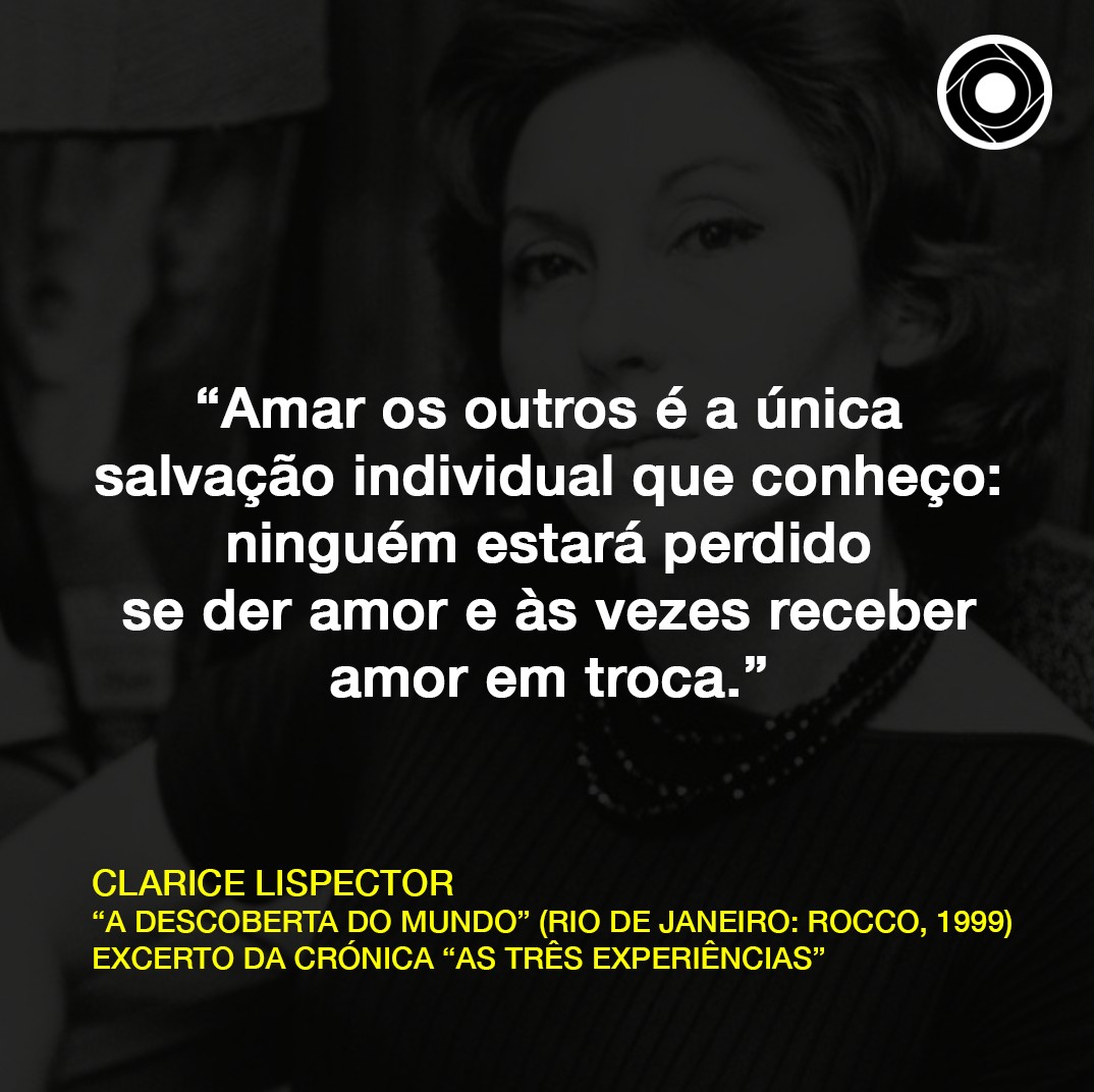 comculturaearte's tweet photo. “Amar os outros é a única salvação individual que conheço: ninguém estará perdido se der amor e às vezes receber amor em troca.” https://t.co/0OMXybbH9E