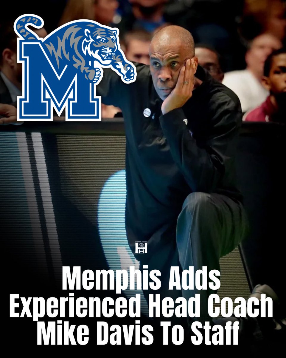 HitmenHoops's tweet photo. NEWS: Memphis is hiring Mike Davis to its coaching staff next season, per multiple sources.

Source mentioned that he’s expected to be in a consultant role on the staff, likely in a 1-year position. 

Davis compiled a record of 412-360 as the head coach at Indiana, UAB, Texas Southern and Detroit Mercy. He took Indiana to the NCAA championship game in 2002.
