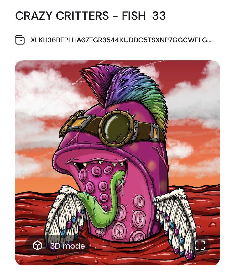 t00manynfts's tweet photo. Thank you @CrazyEmbryoClub 
Won a @TheLostBotsNFT for shuffling an amazing Critter - a true win win!
#dontmissthefish https://t.co/D0za0SbbJJ