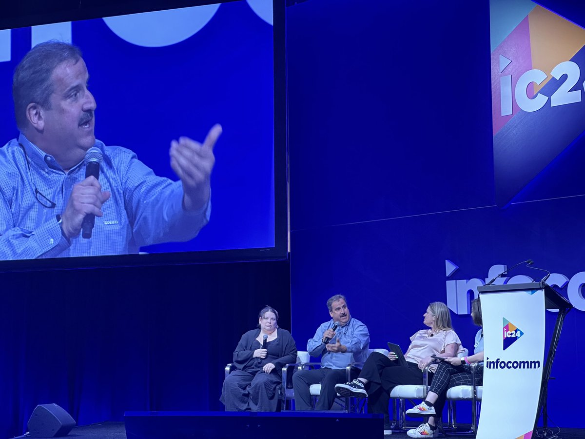 LUMOplay's tweet image. Great talk at #Infocomm about implementing new tech in education. Great job, @brAVe_britt_ !

IT, faculty, &amp;amp; students need to understand how they will benefit. Change fatigue is real. Seek enthusiastic buy-in by ‘scafforlding’ new tech with understood principals and goals.