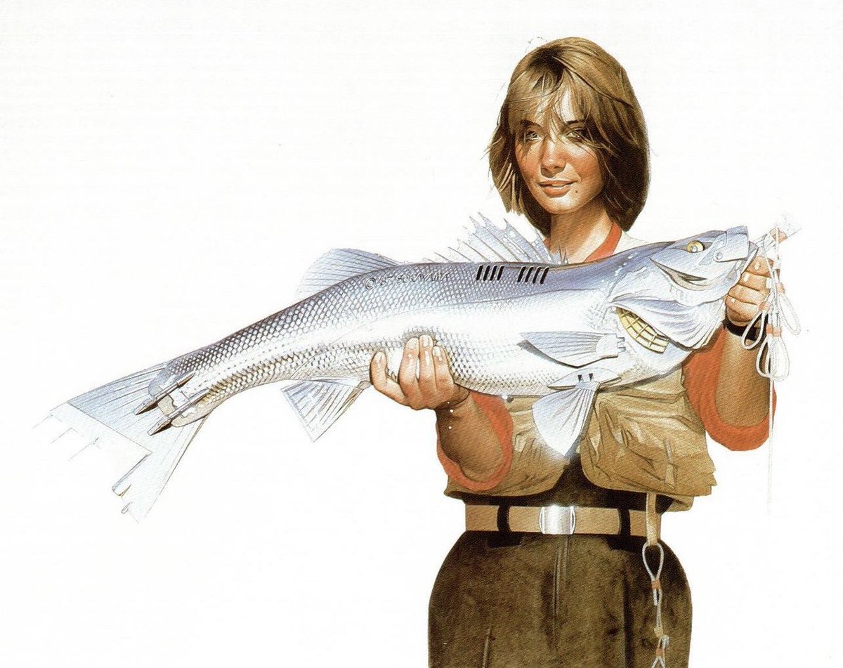 Woman With A Fish - Haijime Sorayama (1987)