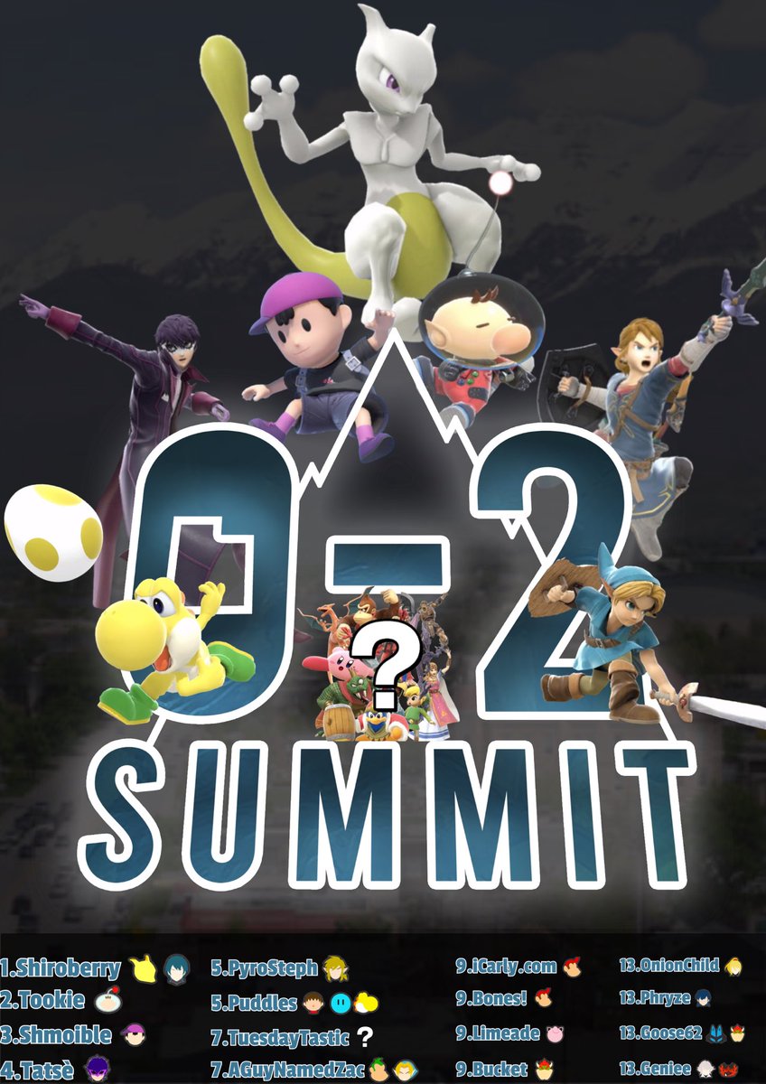 Beat1055's tweet photo. Congragulations to the top 8 of 0-2 Summit!

1. Shiroberry
2. Tookie
3. Shmoible
4: Tatse
5. PyroSteph
5. Puddles
7. AGuyNamedZac
7. TuesdayTastic

Thank you @lennyssbu for the graphic! https://t.co/jGaNZiuu8D
